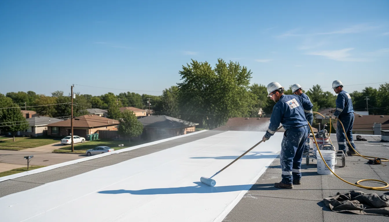 Commercial roof coating in Lone Wolf, OK near me